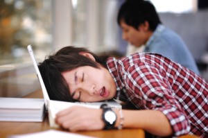 sleeping-student
